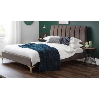 Deco Truffle Velvet Bed