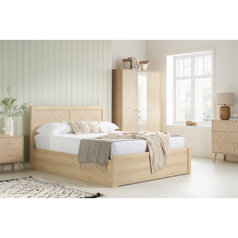 Herringford Oak Ottoman Bed Herringford Oak Ottoman Bed