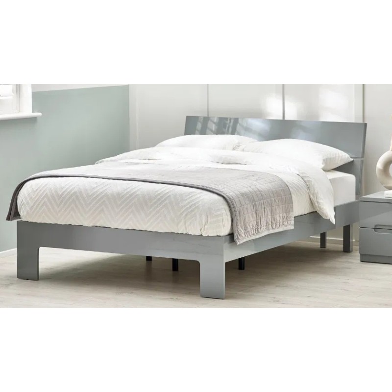 Manhattan Grey Gloss Bed Manhattan Grey Gloss Bed