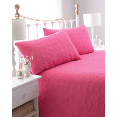 Leaf Pink Bedspread
