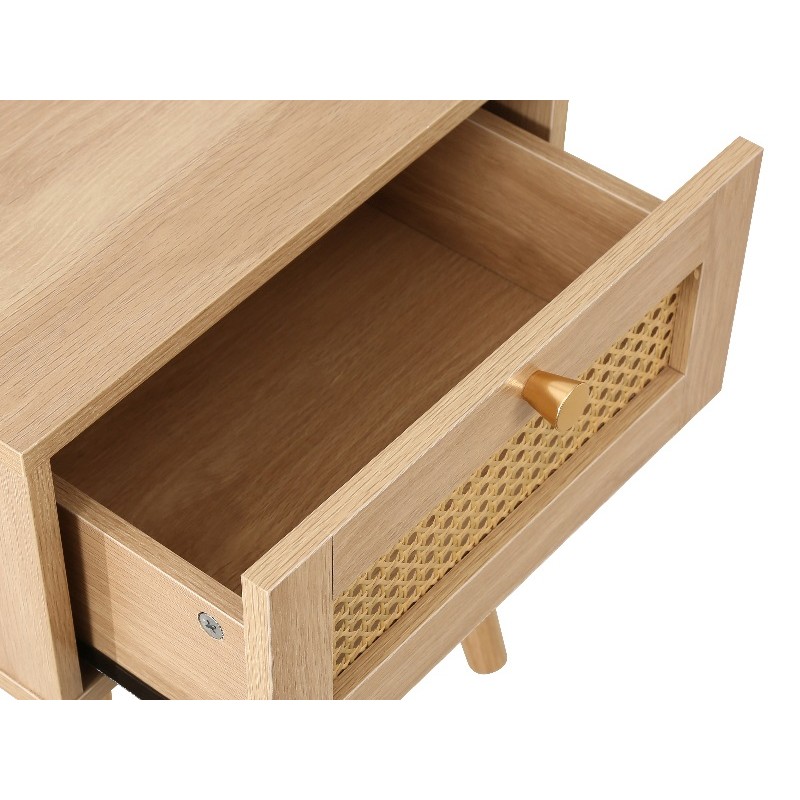 Croxley Oak 1 Drawer Bedside Cabinet