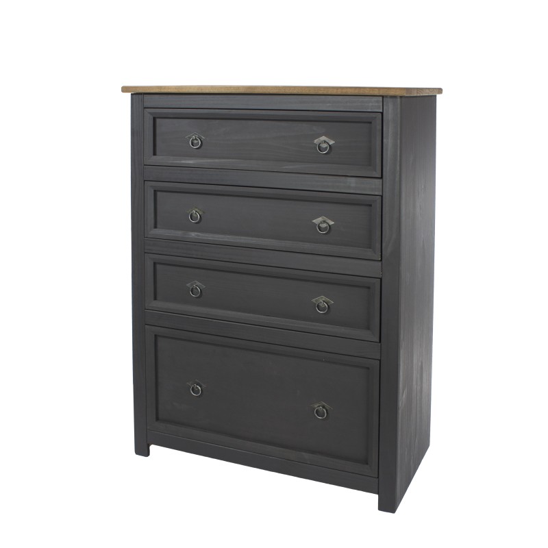 Corona Carbon 4 Drawer Chest