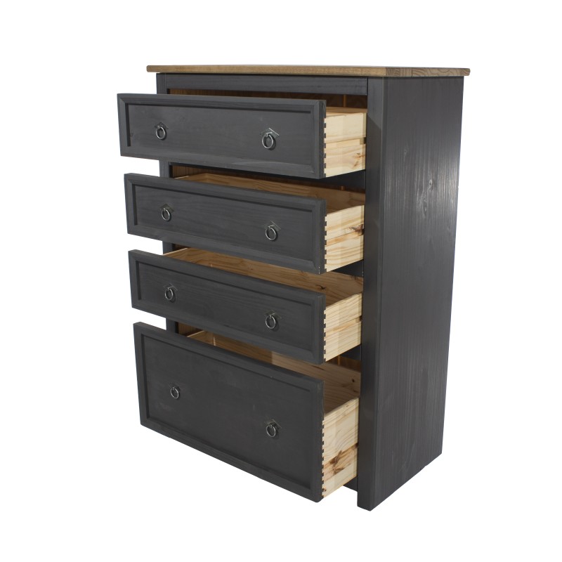 Corona Carbon 4 Drawer Chest