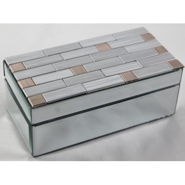 Silver Rectangle Trinket Box