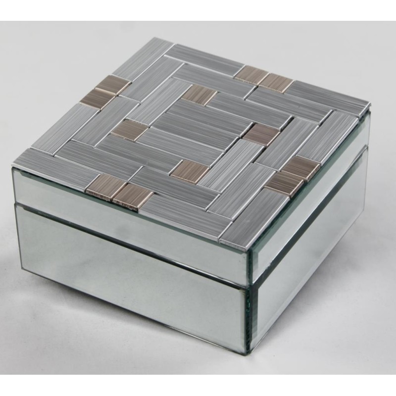Silver Square Trinket Box