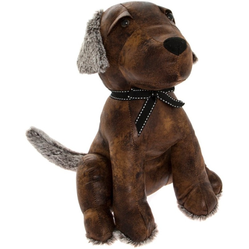 Dog Faux Leather Doorstop