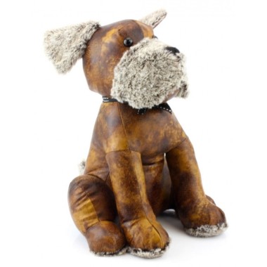 Doggy Faux Leather Doorstop
