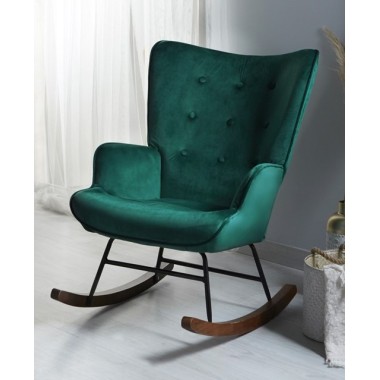 Valeria Emerald Green Valour Rocking Chair