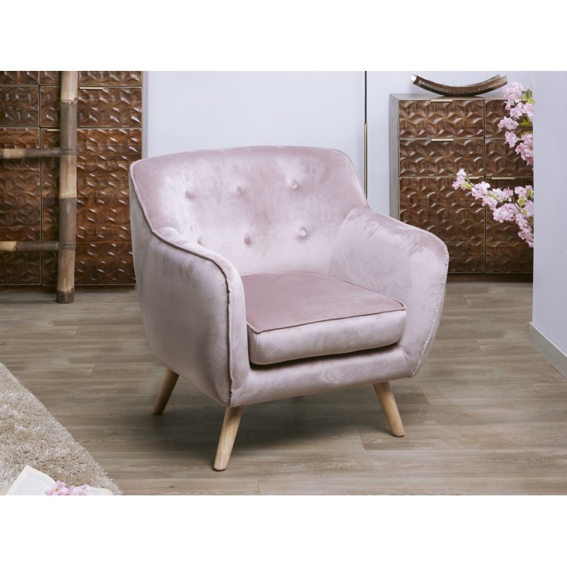 Ammon Pale Pink Armchair