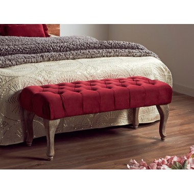 Red Bed End Bench