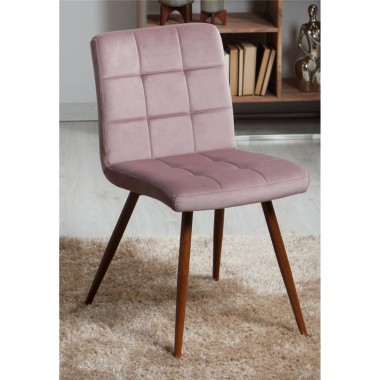 Eros Pink Velvet Chair
