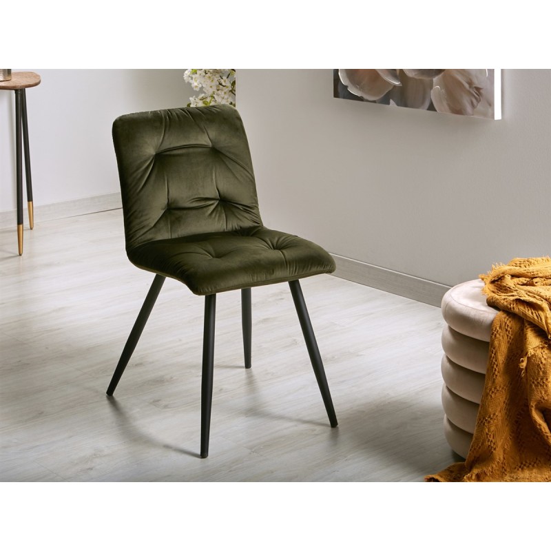 Ionela Green Velvet Chair