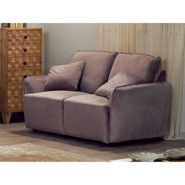 Selma Pink Velvet 2 Seater Sofa