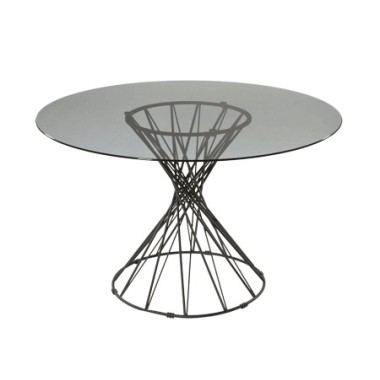 Opera Round Glass Dining Table