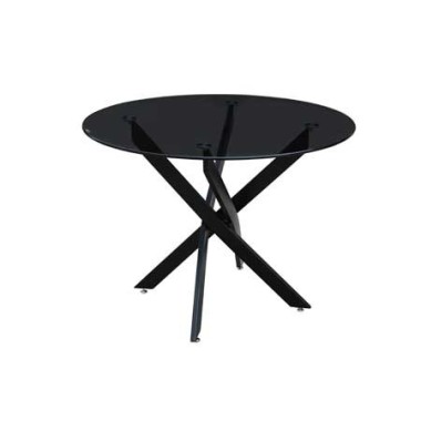 Swan Round Glass Dining Table