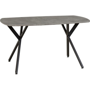 Athens Concrete Effect Oval Dining Table