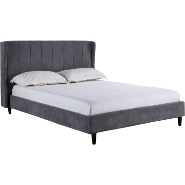 Amelia Grey Fabric Bed