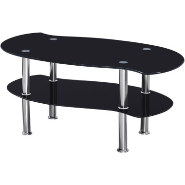 Colby Black Glass Coffee Table