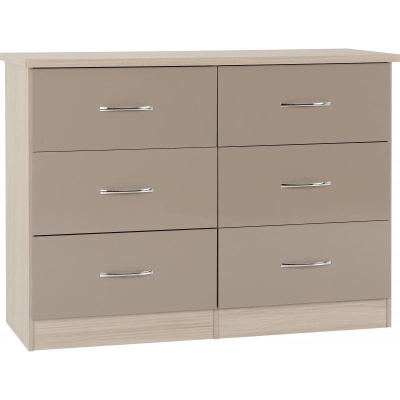 Nevada Oyster 6 Drawer Chest