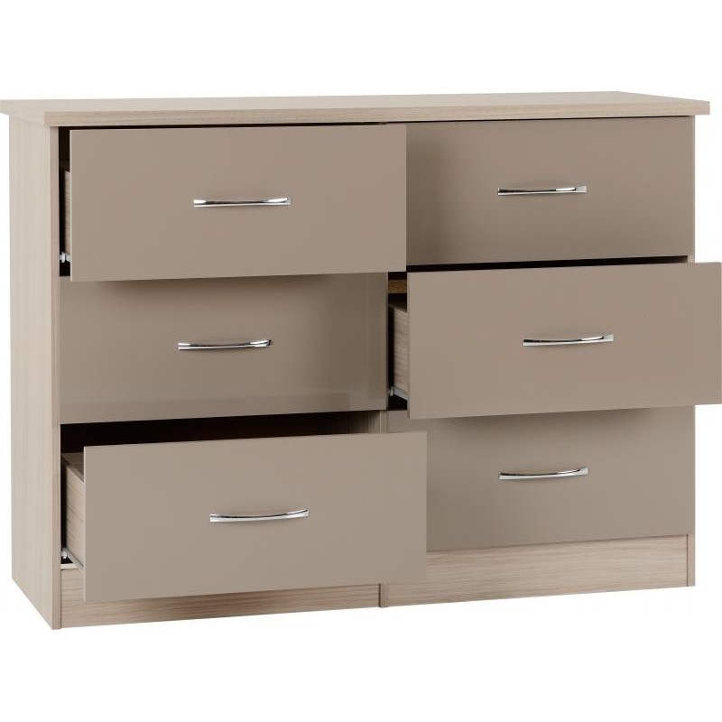 Nevada Oyster 6 Drawer Chest