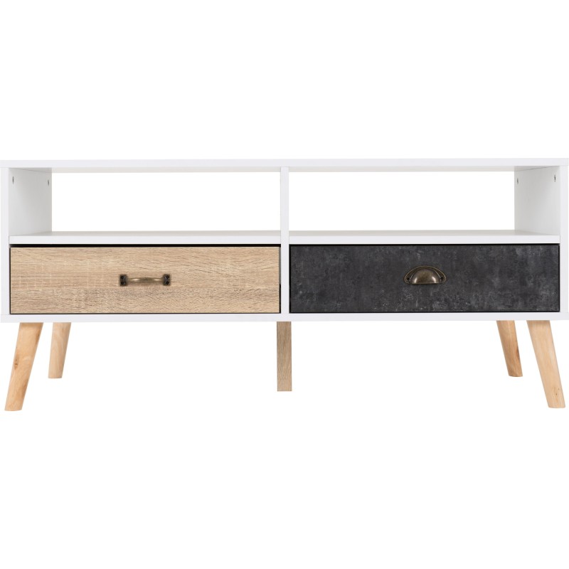 Nordic 2 Drawer Coffee Table