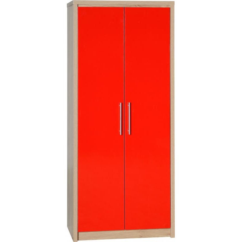 Seville Red 2 Door Wardrobe
