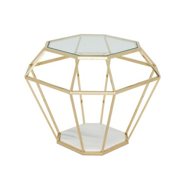 Iris Gold Lamp Table
