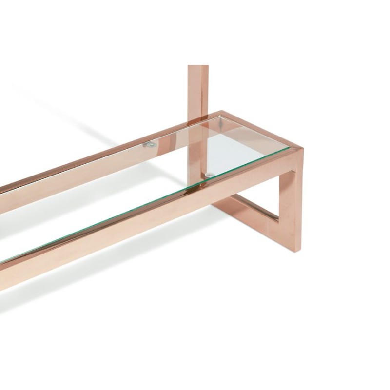 Mera Rose Gold Console Table