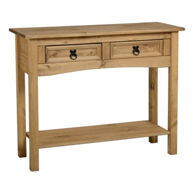 Corona 2 Drawer Console Table With Shelf