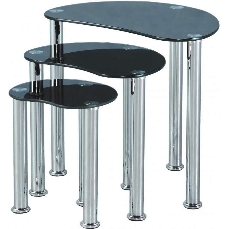 Cara Black Nest of Tables